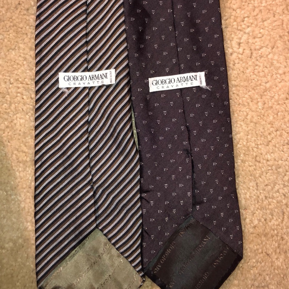Giorgio Armani silk ties
